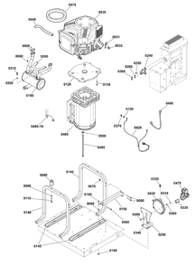 Power Group Diagram and Parts List for 040611-00  Briggs and Stratton Generator